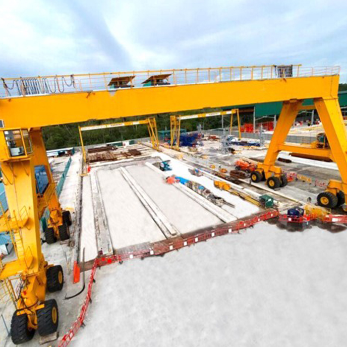 A frame rubber tired gantry crane for sale