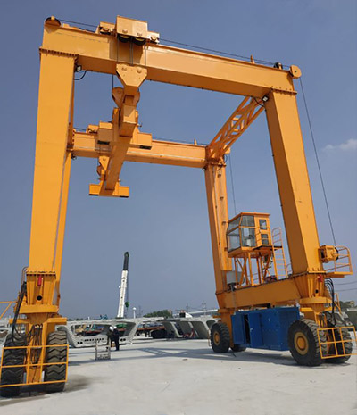 120T Rubber Tired Gantry Crane