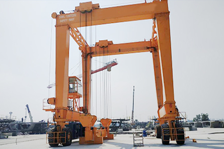 120T Rubber Tired Gantry Crane