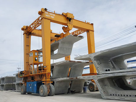 120T RTG Rubber Tyred Gantry Crane