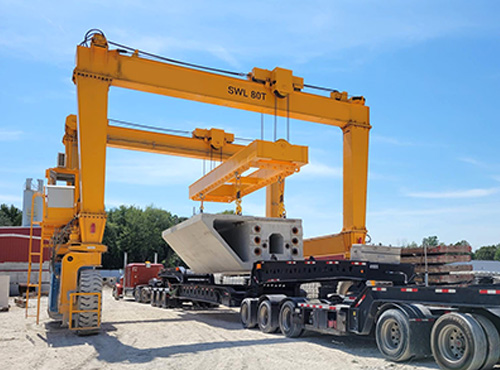 80T Rubber Tyred Gantry Crane