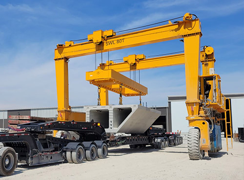 80T Rubber Tyred Gantry Crane