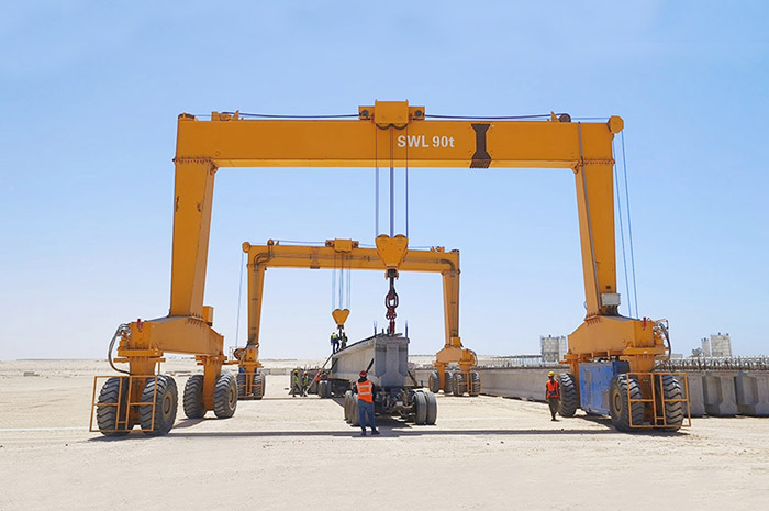90T Automated Rubber Tyred Gantry Crane