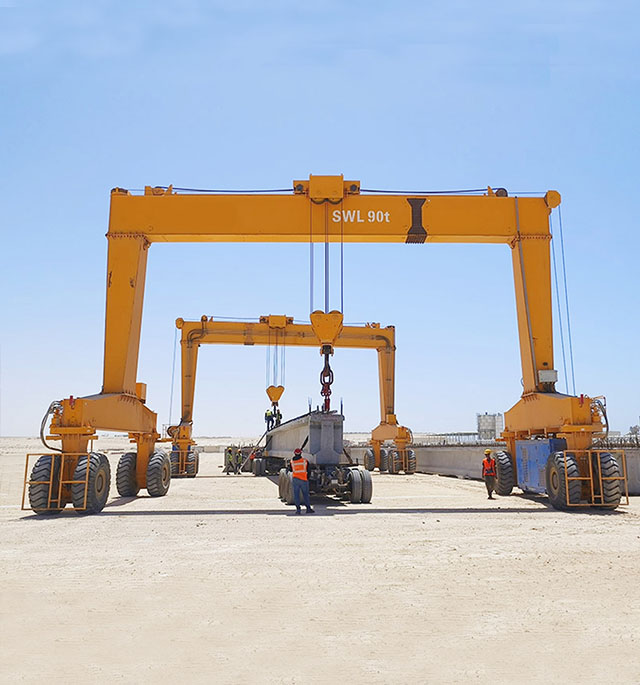 90T Automated Rubber Tyred Gantry Crane