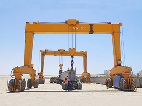 90T Automated Rubber Tyred Gantry Crane