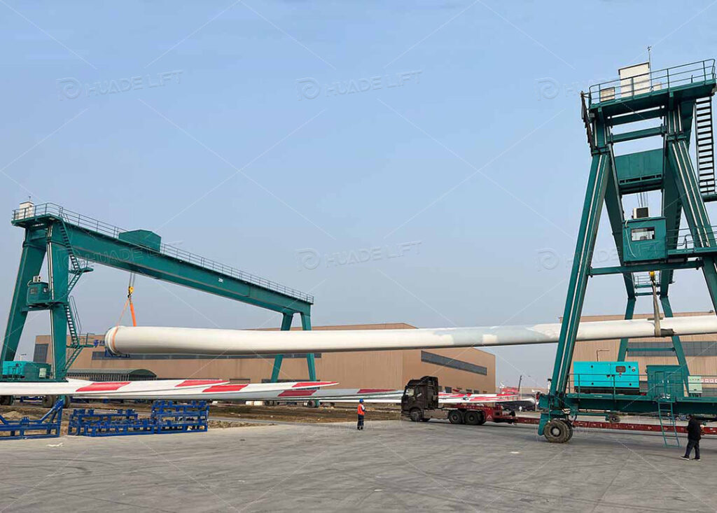 Straddle Carrier used in wind power