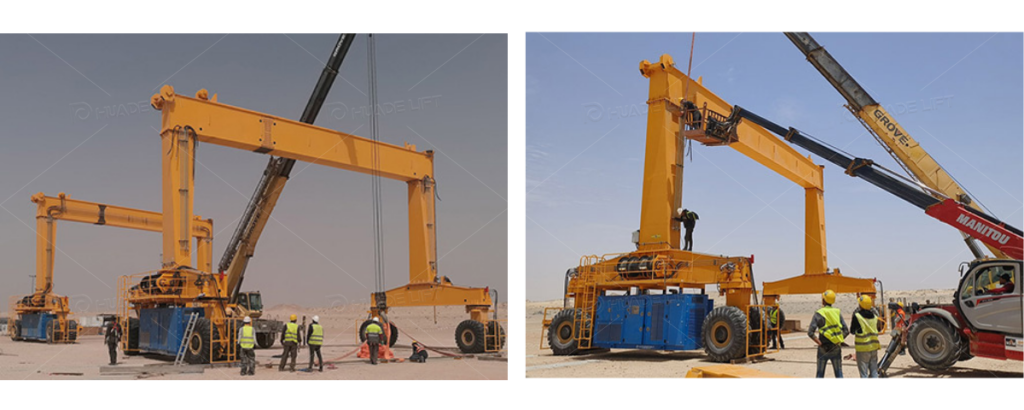 Rubber Tyred Gantry Crane Installation